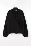 Loose fit wrap sweater