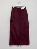 58 Strap Cargo Maxi Long Skirt