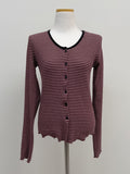 Wave Stripe Cardigan T-Shirt