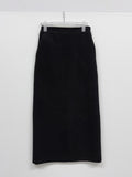 Teddy banding H-line long skirt