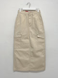 58 Strap Cargo Maxi Long Skirt
