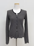 Wave Stripe Cardigan T-Shirt