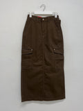 58 Strap Cargo Maxi Long Skirt