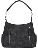 Med Suede Shoulder Bag