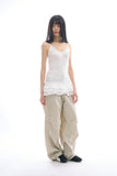 Leaf frill layered top