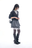Elio rough crop lace skirt