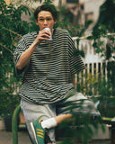 [AG] Multi Striped Half Tee