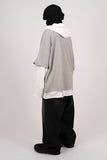 Diela Layered Hood Long Sleeve T-Shirt