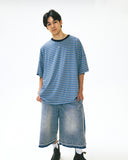 [AG] Multi Striped Half Tee