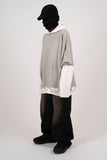 Diela Layered Hood Long Sleeve T-Shirt