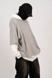 Diela Layered Hood Long Sleeve T-Shirt