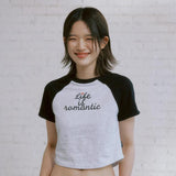 LIFE IS ROMANTIC RAGLAN TEE