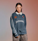 TRACK COLLAR SWEATSHIRT