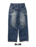 Wavelet Washed Denim Pants