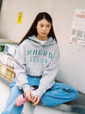 MHGRD APPLIQUE CROP HOODIE