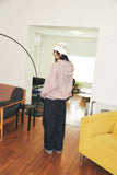 WASHED SOLAR APPLIQUE ZIP UP HOODIE