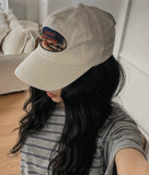 Palm Tree Embroidered Patch Ball Cap