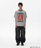 HERE NOW STRIPE TEE