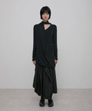 Layered Chifon Scarf Long Sleeve