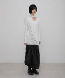 Layered Dot Scarf Long Sleeve