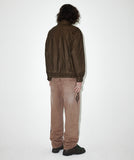 WASHED FAUX LEATHER BLOUSON