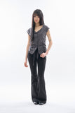 Iska stud bootcut pants