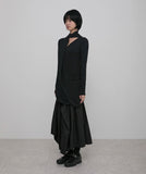 Layered Chifon Scarf Long Sleeve