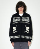 SKULL COWICHAN KNIT SWEATER