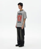 HERE NOW STRIPE TEE