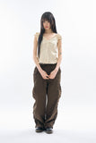 Maria frill puff blouse