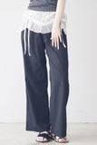 Lunine shirring layered pants