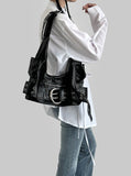 Matchi Eyelet Belt Shoulder Bag