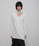 Layered Dot Scarf Long Sleeve