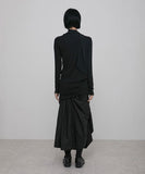 Layered Chifon Scarf Long Sleeve