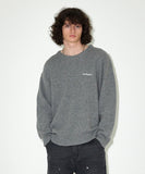 BASIC LOGO NEP KNIT SWEATER