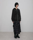 Ruffle Zip Hoodie