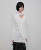 Layered Dot Scarf Long Sleeve