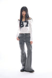 Calvia number crop tee