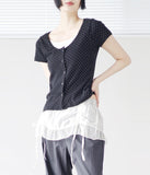 Belly Dot Layered Cardigan