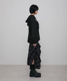 Ruffle Zip Hoodie