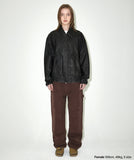 WASHED FAUX LEATHER BLOUSON