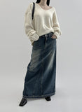 Seoet Denim Long Skirt