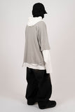 Diela Layered Hood Long Sleeve T-Shirt