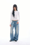 Vega washed denim pants