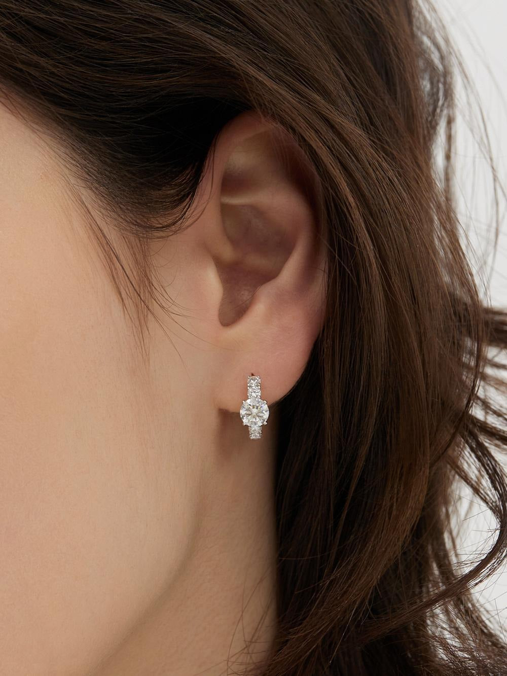 【HYERES LOR】Essence Silver Moissanite Vein Earrings ピアス HYÈRES LOR (イエールロール ) - エッセンスシルバー(W)モイサ