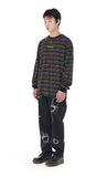 GOTHIC ARCH LOGO STRIPED LS TEE
