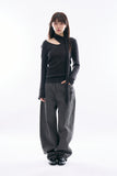 Symphony curved cotton pants