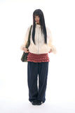 Myro pin-tuck selvage denim pants