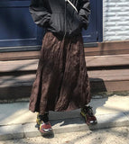 SUEDE WRINKLE LONG SK