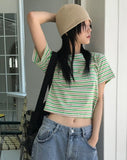 MELODY STRIPE CROP T